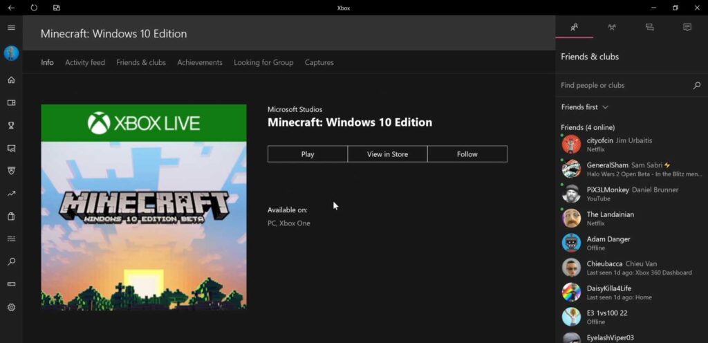 windows xbox app for mac